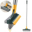 3 in 1 Long Handle Bathroom Cleaning Brush with Wiper, 180° Rotate for Floor/Toilet Cleaning