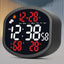Electronic Digital Clock Large Screen with Remote Control Wall Desk Dual Use Weather Display Temperature Alarm Silent Operation for Home Office Reception USB Powered 1 pcy