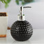 Ceramic 250 ml Dots Carved Liquid Soap Dispenser Pack of 1