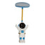 ZYOZ Astronaut Rechargeable PVC Plastic Table Top Desk Led Lamp with Space Rocket Pencil Sharpener for Home, Office, School and Travel Pack of 01