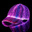 ZYOZ LED Hat Light up Baseball Cap 7 Colors Luminous LED Light Baseball Cap Flash Glow Hat Fiber Optic Cap for Men Women Glow in Dark Party Supplies