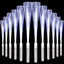 (Pack of 4)Flashing Fiber Optic Wand Light Up Stick LED White Long Glow Sticks with 3 Light Modes Glow Party Supplies for Wedding Birthday Bridal Shower Concerts Clubs