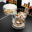 Cosmetic Jewelry Box Creative Transparent PS Acrylic Four-Layer Circular Rotating Desktop Storage Box