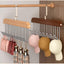 Multi Purpose 8 Hook Wooden Hanger for Clothes Storage, Space Saving Closet Organizer, Rotating Hook Hanger for Shirts, Pants, Accessories, Wardrobe Storage Solution (Pack of 1)