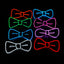 Zyoz Glowing LED Bow Tie Light-Up Bow Neon Accessory for Parties