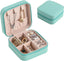 Leather Small Jewelry Box For Necklace, Bracelet, Pendant, Earring Travel Portable Jewelry Case