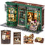 Spilay DIY Miniature Dollhouse Wooden Furniture Kit,Handmade Mini Modern Model Plus with Dust Cover & LED,1:24 Scale Creative Doll House for Lover Friend Gift (Magic House)