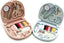 Mini Travel Sew Kit Sewing Box Pocket Folding Kit Compact Mini Travel Sewing Kit with Scissor, Needle, Cutton, Thread, Pin, Clip
