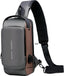 Waterproof Unisex Sling Bag Anti Theft | USB Charging Port Shoulder Backpack With Multifunctional Use For Travel, Hiking, Camping, Daily Out | Crossbody Chest Bag