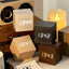 Modern Wooden Digital LED Cube Clock with Alarm, Temperature Display, Snooze, Voice Control, and Energy-Saving Mode (Wood)