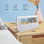 ZYOZ Clock, Digital Alarm Clock with Transparent Modern Design, Temperature, Humidity, Snooze, Aesthetic Home Decor, Office Decor, Battery Operated Table Clock for Bedroom, Office Shelf Etc