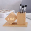 ZYOZ Wooden Digital Alarm Clock, LED Electronic Clock, USB Powered Desktop Table Clocks with Pen Holder Siutable for Students, Teens, Office Staff, etc
