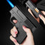 ZYOZ Gun Shape Cigarette Case Lighter – Jet Flame Torch Lighter with Stylish Gun Shape, Portable & Refillable, Unique Gift for Smokers, Compact Cigar and Cigarette Lighter