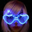 Zyoz™ LED Heart-Shaped Shutter Glasses – Light-Up Neon Party Eyewear
