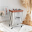 Home Foldable Laundry Basket with Wheels