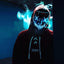 Zyoz Neon EL Wire LED Purge Mask | Glow-in-the-Dark Light-Up Costume Mask for Raves & Halloween