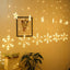 ZYOZ Snowflake LED String Lights – Star Decorative Curtain Lights, 1 Set (6 Snowflakes + 6 Stars) for Holiday Parties, Room Décor, Decorative LED String Lights