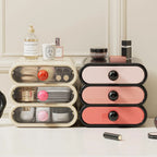 Drawer Style Cosmetic Storage Box Dustproof Makeup Organizer for Vanity and Dressing Table