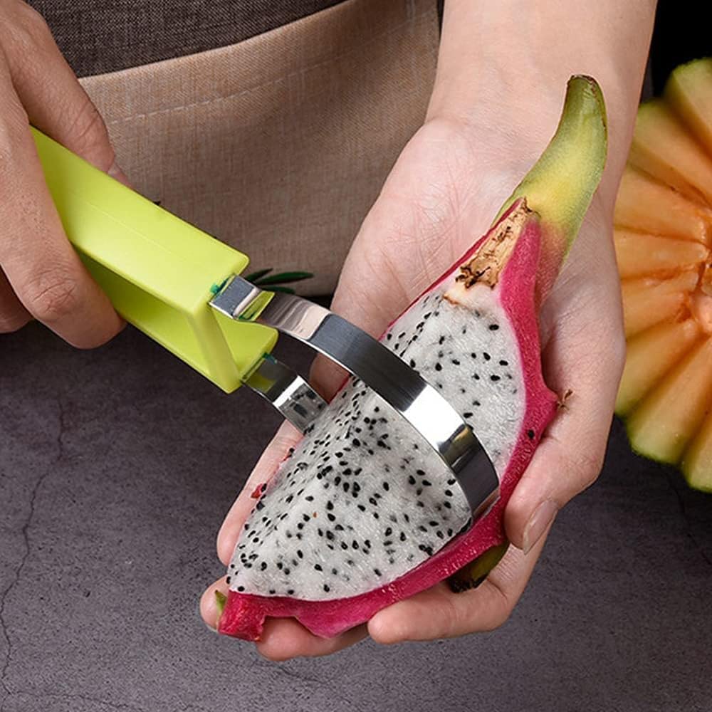 4 in 1 Melon Baller Scoop Set || Stainless Steel Watermelon Cutter Fruit Carving Tools Set || Fruit Scooper Seed Remover Watermelon Knife for Vegetable, Salad, Ice Cream (‎Melon Baller Scoop)