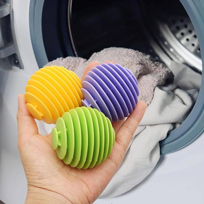 Washing Machine Laundry Dryer Balls | Anti-Entanglement | Reduce Wrinkles from Laundry | Lint Remover Cleaning Balls Reusable | Pack of 4