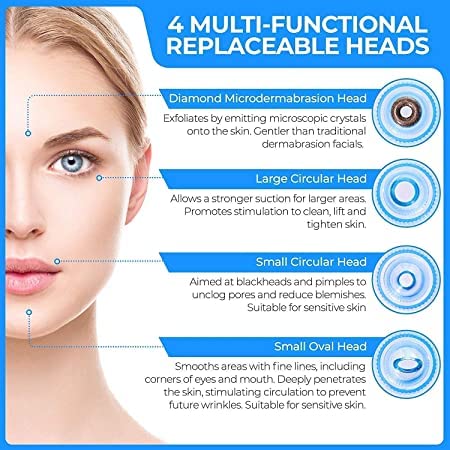 Blackhead vacuum acne cleaner remover pore for nose pimple cleaning device cleanser pores