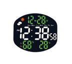 Electronic Digital Clock Large Screen with Remote Control Wall Desk Dual Use Weather Display Temperature Alarm Silent Operation for Home Office Reception USB Powered 1 pcy