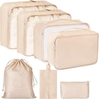 7 Pcs Travel Organizer Pouch Packing Cubes for Travel Essentials Toiletry Bag, Travel Luggage Organizers with Laundry Bag Travel Pouch, Packing Cubes Organizer