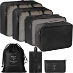 7 Pcs Travel Organizer Pouch Packing Cubes for Travel Essentials Toiletry Bag, Travel Luggage Organizers with Laundry Bag Travel Pouch, Packing Cubes Organizer