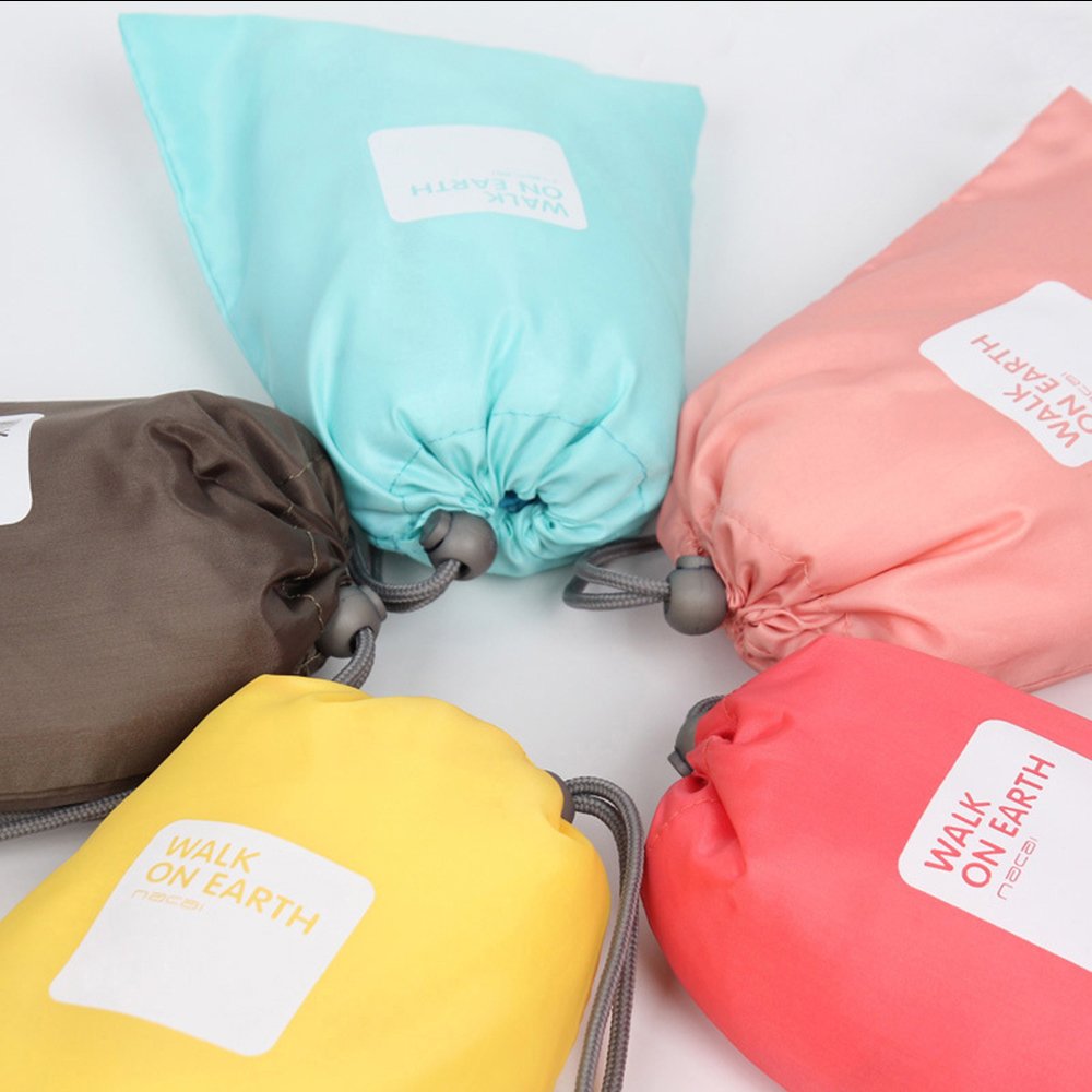 4pcs/lot Set Travel Storage Bag Waterproof Nylon D String Pouch Men and Women Folding Clothes Classified Organizers Packing Shoes L Age Bags
