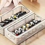 Clear Foldable Shoe Bag | Shoe Box Organizer | Transparent Shoe Rack | Dustproof Shoe Cover | Space-Saving Sneaker Box | Foldable & Easy to Clean | Storage Organizer Rack (1, Big)