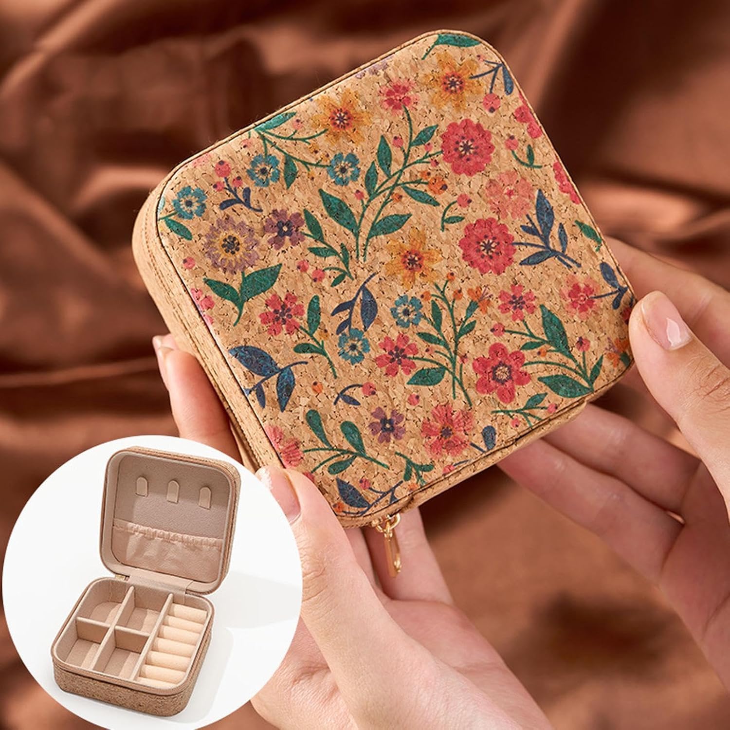 Travel Friendly Jewelry Case Necklaces Storage Box Elegant Travel Jewelry Case Portable Necklace Holder For Jewelry Accessory Case Portable, Small, Jewelry Box