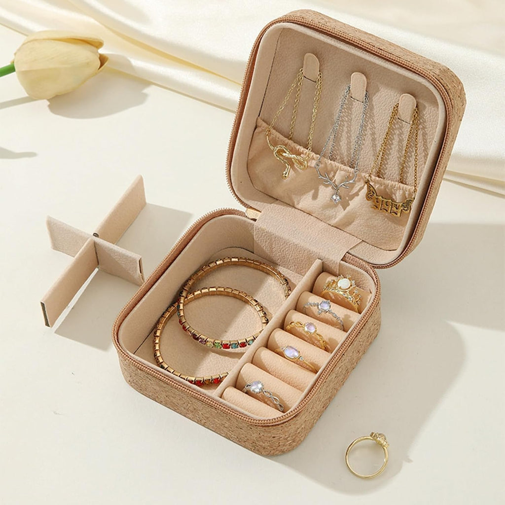 Travel Friendly Jewelry Case Necklaces Storage Box Elegant Travel Jewelry Case Portable Necklace Holder For Jewelry Accessory Case Portable, Small, Jewelry Box