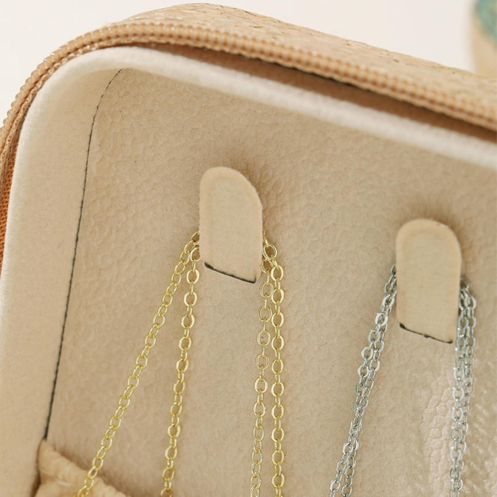 Travel Friendly Jewelry Case Necklaces Storage Box Elegant Travel Jewelry Case Portable Necklace Holder For Jewelry Accessory Case Portable, Small, Jewelry Box