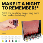 ZYOZ Adult Alcohol Drinking Game 6 Shot Glass Hen Stag Night Fun House Party - Traditional Slot Counter Drop Pin Tip…