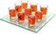 ZYOZ Tic Tac Shot Drinking Board Game – Premium Glass Tic Tac Toe Shot Glass Game Set with 9 Shot Glasses & Gridded Glass Board | Fun Party Games for Adults, College Apartment Essentials & Bar Decor