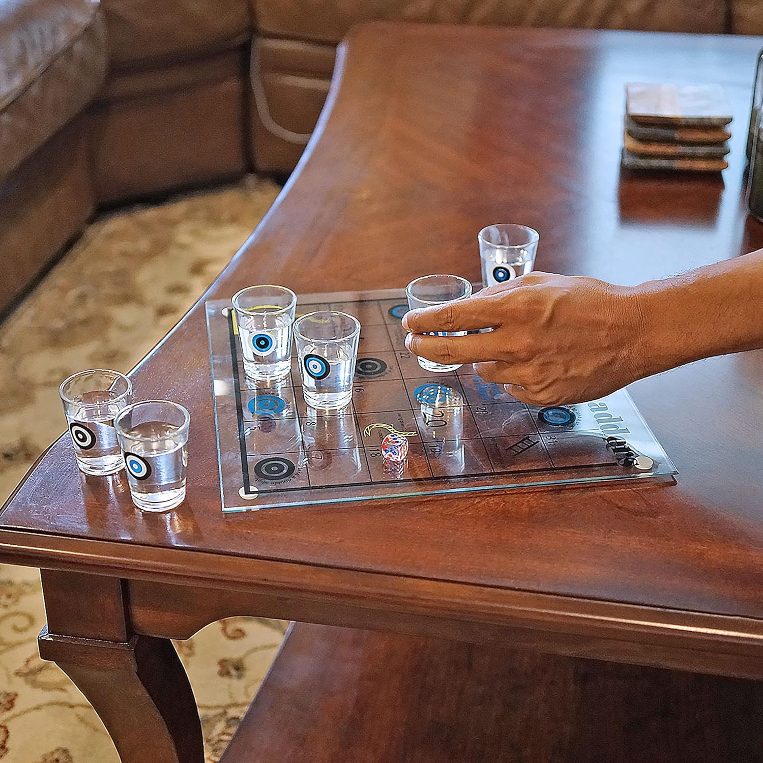 Shooters & Ladders Drinking Game - Fairly Odd Novelties - Fun Shot Glasses Party Game Gift Set