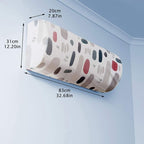 Waterproof Indoor Air Conditioner Cover for Wall-Mounted Air Conditioners, Mini Split Air Conditioner Indoor Dust Protector(random colour 1 pcs)