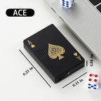 ZYOZ Ace of Spades Butane Lighter – Stylish Windproof & Refillable Metal Flame Lighter | Waterproof FlashCard Design for Smoking, Camping