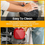 ZYOZ Square Silicone Air Fryer Liners (2-Pack) Reusable Food Grade 4 to 7 QT Air Fryers – Non-Stick Dishwasher Safe Accessories for Oven & Microwave