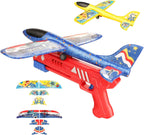 ZYOZ Foam Ejection Airplane Gun Toy for Kids | 2-in-1 Foam Airplane Launcher with Ejection Function | Flying Glider Plane Toy