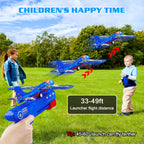 ZYOZ Foam Ejection Airplane Gun Toy for Kids | 2-in-1 Foam Airplane Launcher with Ejection Function | Flying Glider Plane Toy