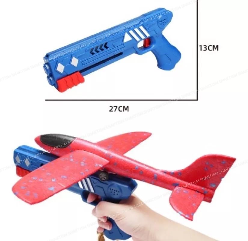 ZYOZ Foam Ejection Airplane Gun Toy for Kids | 2-in-1 Foam Airplane Launcher with Ejection Function | Flying Glider Plane Toy