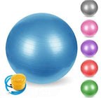 Anti-Burst Rubber Gym Ball with Free Foot Pump (95 Cm) Round Shape Swiss Ball for Exercise, Yoga, Workout, Pregnancy, Balance Stability & Birthing