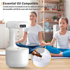 3D Antigravity Water Drop Humidifier with LED Light & Digital Clock | Cool Mist Aroma Diffuser for Home, Bedroom, Office | Air Purifier, Night Lamp & Relaxing Decor Gift