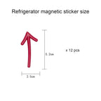 Cute Fridge Magnets, Magnets for Refrigerator, Office, Cabinets, Whiteboards Funny Decorative Small Arrow Shape (Multicolour) (12)