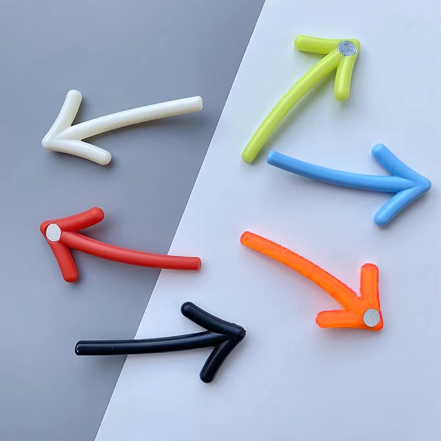 Cute Fridge Magnets, Magnets for Refrigerator, Office, Cabinets, Whiteboards Funny Decorative Small Arrow Shape (Multicolour) (12)