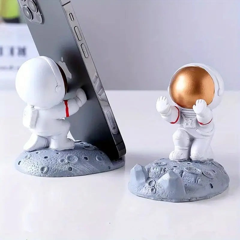 ZYOZ 3D Astronaut Phone Holder – Unique Planet-Inspired Mobile Stand with Fun, Playful Design for Desk or Home Use (1 Pc) Secondary image
