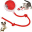 Interactive Electric Automatic Rolling Moving Rechargeable Self Play Stimulation Toy for Cats and Small Dogs - Smart Pet Chase Ball with Speedy Tail Rope for Indoor