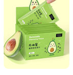 Avocado Moisturizing Deep Cleaning Wipes Makeup Remover Facial Wipes Cucumber Vitamin E Makeup Remover Wipes Hydrating Refreshing Soothing