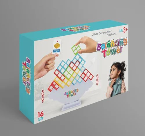 ZYOZ blance Tower Game 32 Pcs Stack Tower Blocks with 22 Cards, Swing Stack Balance Building Block Interactive STEM Toy Secondary image